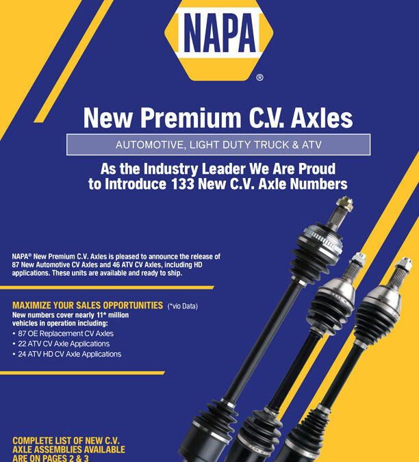 We’re Expanding Again! 133 New C.V. Axle Numbers