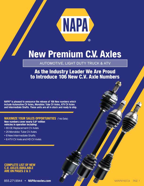 Introducing 106 New C.V. Axle Numbers
