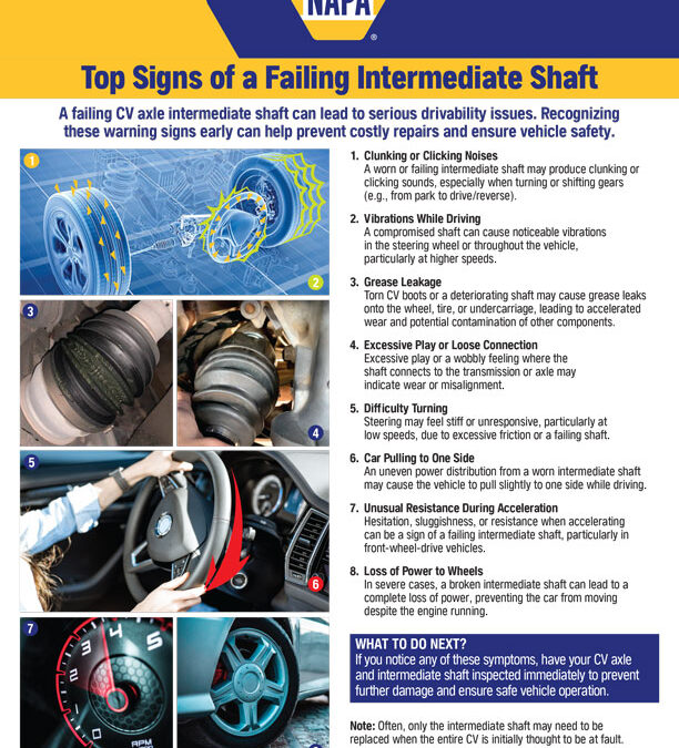 Top Signs of a Failing Intermediate Shaft