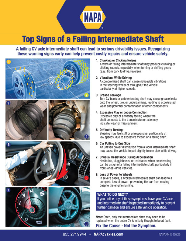 Top Signs of a Failing Intermediate Shaft