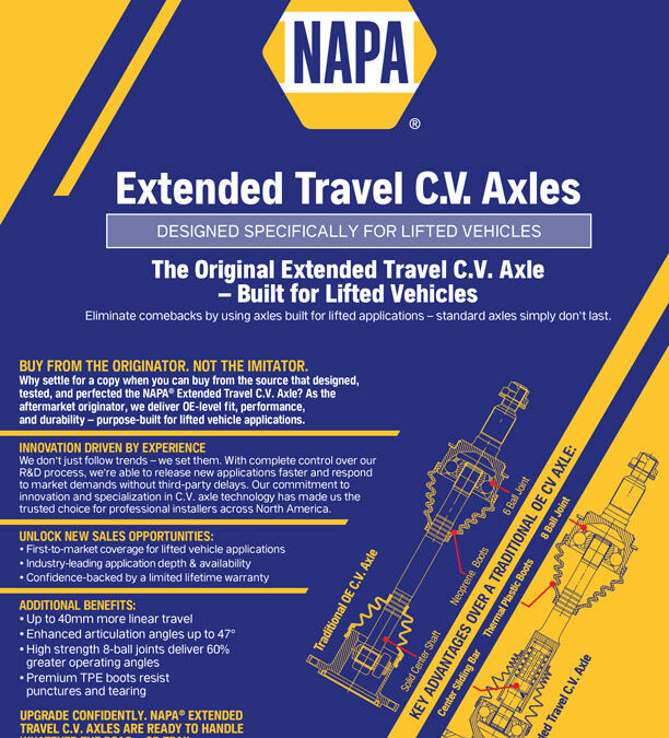 Eliminate Comebacks by Using Axles Built for Lifted Applciations